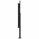  Uttrekkbar sidemarkise gråbrun 100x500 cm