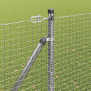 Sveiset tråd gjerde med 13 spydpeler 1,5x50 m galvanisert stål