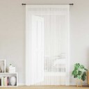 vidaXL Trådgardiner 2 stk 100x250 cm hvit