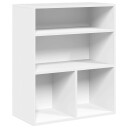 Bokhylle hvit 60x30x71,5 cm konstruert tre