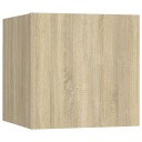 vidaXL Nattbord sonoma eik 30,5x30x30 cm sponplate