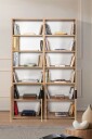 Bokhylle Hanah Home Evora (120 x 187 x 30 cm) Sapphire Oak - Sapphire Oak