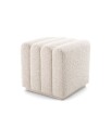 Bente fotskammel bouclé cream
