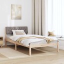  Sengestamme Brun og taupe 100 x 200 cm Heltre furu