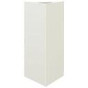 Plantekasse hvit trekantet 40x34,5x70 cm stål