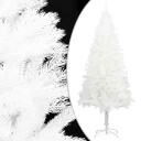 vidaXL Kunstig juletre med LED og kulesett 240 cm hvit