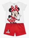 Disney Minni Mus T skjorte &  Shorts Sett Hvit 104 110