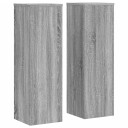  Plantestativer 2 stk grå sonoma 25x25x80 cm konstruert tre