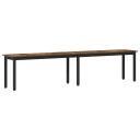 vidaXL benk Røyk Eik 200 x 35 x 45 cm Konstruert tre