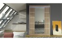 Liverpool Garderobe med Speil 120x200 cm - Beige