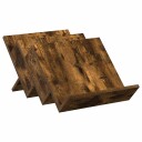 vidaXL Magasinreol med hylle Røkt eik 53 x 40 x 28,5 cm Konstruert tre