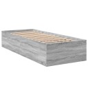  Sengeramme grå sonoma 90x190 cm konstruert tre 8721102617065