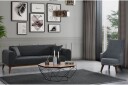 Akio 4 seters Sovesofa   Antrasitt