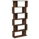 vidaXL Bokhylle/romdeler r?kt eik 80x24x192 cm konstruert tre