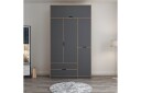 Munna Garderobe 140x253 cm - Antrasitt