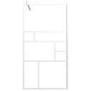 vidaXL Dusjvegg 100x195 cm ESG-glass hvit