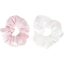 Brushworks Large Cloud Scrunchies Pink & White