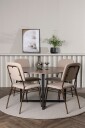 Venture Home   Spisegruppe Durango med 4 stk stoler Seda   Brun