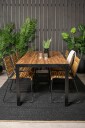 Venture Home   Spisegruppe Bois med 6 spisestoler Bois   Natur