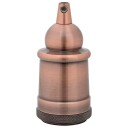 Lampeholdere 2 stk rød bronse E27