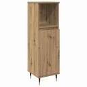  Baderoms Møbelsett med dør 3 pcs Artisan Eik 30 x 30 x 180 cm
