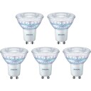 Philips Master Value GU10 spotlight 2700K 3,7W 5 pk Hvit