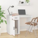 vidaXL Skrivebord hvit 100x49x75 cm konstruert tre