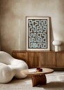 Abstract Winding Maze Plakat / 100x150
