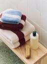 Stripe Towel 40x60 cm Dusty Blue
