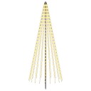 vidaXL LED juletre 235 cm 500 LED-lys Varmhvit Jern Svart