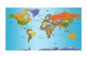 Fototapet XXL Verdenskart Fargerik Geografi II 500x280 - Artgeist sp. z o. o.