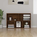 vidaXL Bokhylle/skjenk brun eik 50x25x80 cm konstruert tre