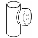Geberit 90° Renserør D110 med Deksel - Plast for Overvann og Drenering