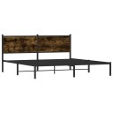  Sengeramme i metall uten madrass røkt eik 180x200 cm 8721102952586