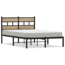  Sengeramme i metall uten madrass sonoma eik 120x190 cm 8721158376886