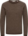 ONLY & SONS Onseric Reg 12 Struc Crew Knit Noos   Brown   S
