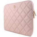Guess Quilted 4G Sleeve - Etui Na Notebooka 13" / 14" (Różowy)