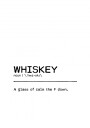 Whiskey Definition Quote Plakat / 50x70