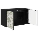 vidaXL Vegghengt TV skap GOTHA 69 x 33 x 40 cm Svart eik