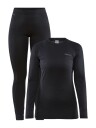 Craft Women's Core Warm Baselayer Set XL  Black