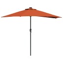 vidaXL Hageparasol Terrakotta 294 x 150 x 224 cm stoff