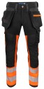 ProJob 6540 Håndverksbukse En Iso 20471 Kl 1 Orange/Black D104