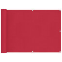 vidaXL Balkong Skjerm Burgunder 75 x 400 cm PU belagt oxford alu