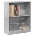 vidaXL Bokhylle betonggr? 60x24x74,5 cm konstruert tre