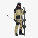 RevolutionRace Skalljakke Turjakke & Vindjakke AccXel Insulated 2L Ski Jacket Herre Aloe/Black Størrelse:4XL