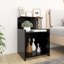 vidaXL Nattbord 2 stk svart 40x35x60 cm sponplate