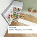 Bosch KGN497ICT Kombiskap med VitaFresh-skuffer i rustfritt stål 440L