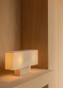 Audo Nonna Bordlampe H30 Travertin/ Sand