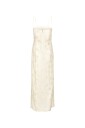 ROTATE Wedding Beaded Maxi Slit Dress Kjole Off White 38