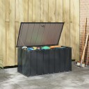 vidaXL Hage Lagringsboks Svart 101 x 56,5 x 50 cm Stål